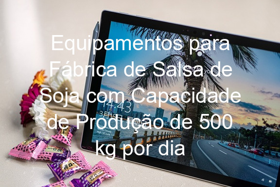 Equipamentos para Fábrica de Salsa de Soja com Capacidade de Produção de 500 kg por dia