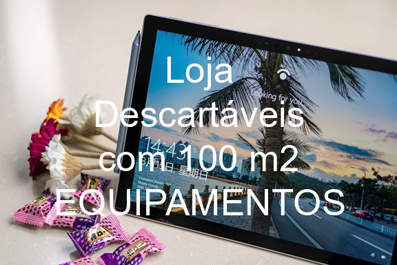Loja Descartáveis com 100 m2 EQUIPAMENTOS