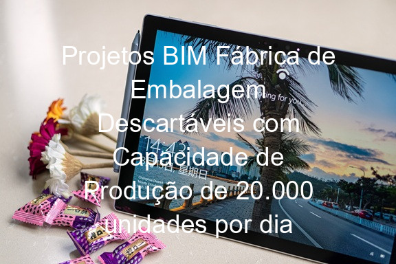 Projetos BIM Fábrica de Embalagem Descartáveis com Capacidade de Produção de 20.000 unidades por dia